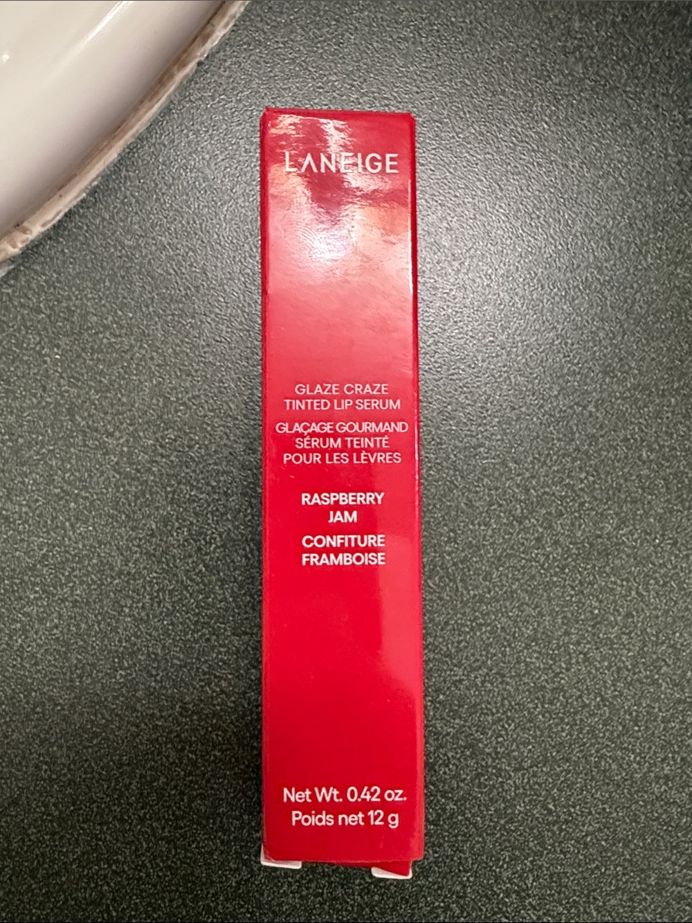 LANEIGE Glaze Craze Tinted Lip Serum - Raspberry Jam (Red) New in Box
